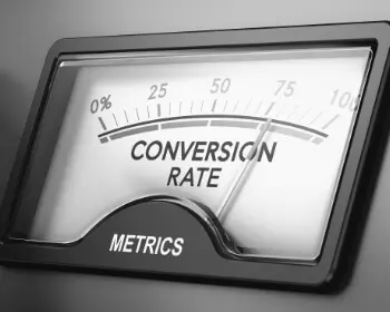 Anzeige zur Messung einer Conversion Rate